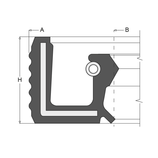 2EXTREME Anello di Tenuta dellalbero di Uscita di Trasmissione/Ruota Albero 17x28x5,5mm 